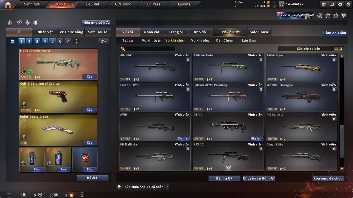 shop acc cf uy tin gia re